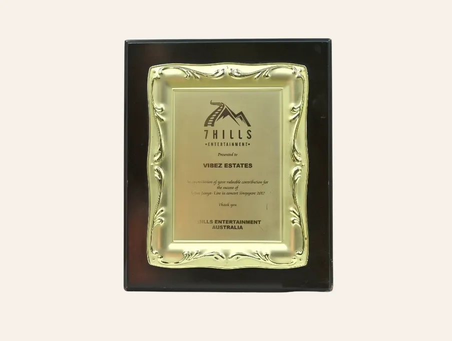 International Brand Equity Award for Best Real Estate Brand for Blue hills project at Chikkaballapur